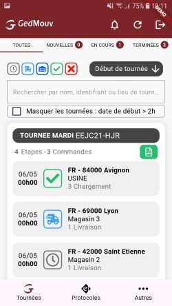 GedMouv tournee en cours